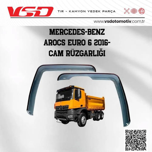 MERCEDES BENZ AROCX EURO 6 2016 CAM RÜZGARLIĞI