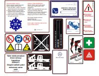 MERCEDES AXOR KAPI VE YAN DUVAR UYARI ETİKETLERİ