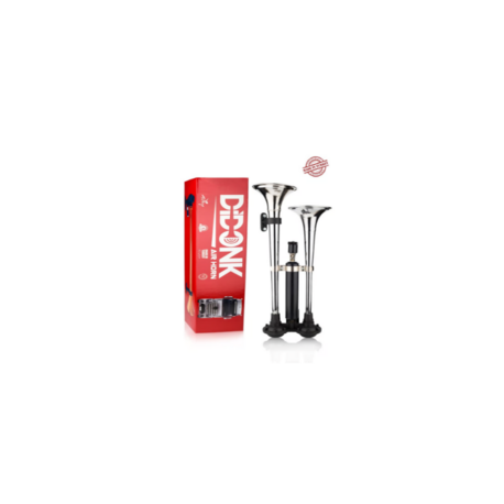 BÜYÜK TİP HAVALI YANKILI KORNA 58 72 CM (KROM) 24V