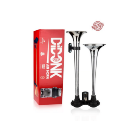 BÜYÜK TİP İKİLİ HAVALI KORNA 58 72 CM (KROM) 24V